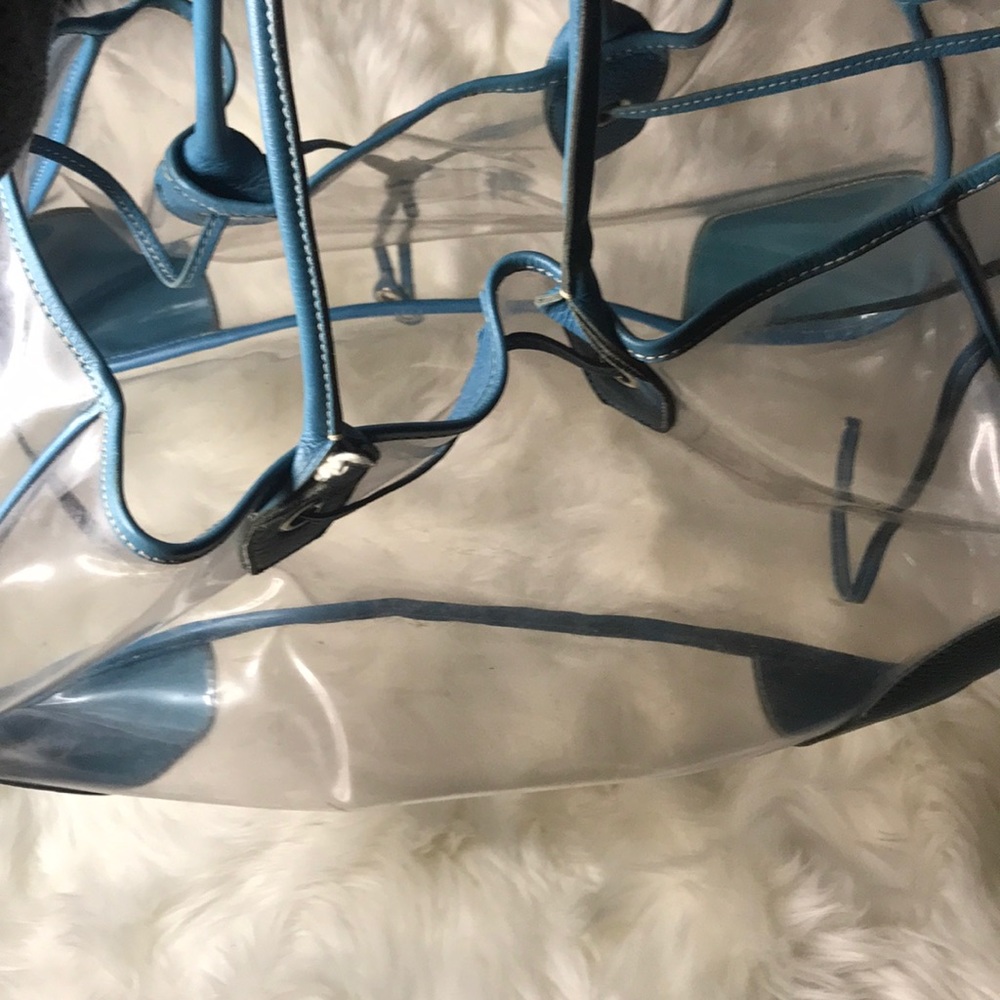 Prada Car shoe bag Aqua and clear plastic - Picture 8 of 9